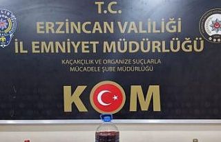 Erzincan’da sahte alkol operasyonu