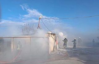 İskenderun’da tavuk çiftliğinde yangın