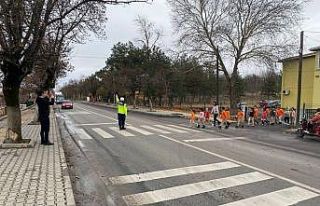 Kırklareli’nde öğrencilere trafik eğitimi