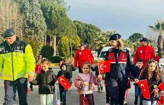 Jandarma anaokulu öğrencileri ağırladı