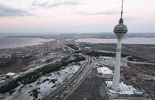 Büyükçekmece’de kartpostallık kar manzarası