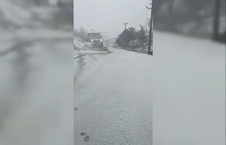 Çanakkale’de kar yağışı başladı