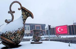 Erzincan beyaza büründü