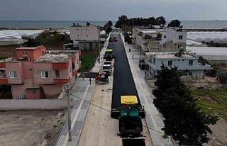 Kazanlı’da yol çalışmaları başladı