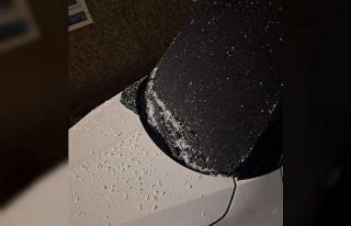 Adıyaman’da dolu yağışı