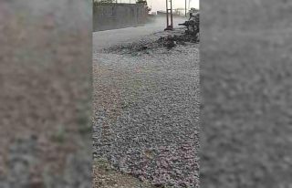 Diyarbakır’da dolu yağışı