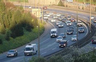 İstanbul istikametine yoğun trafik