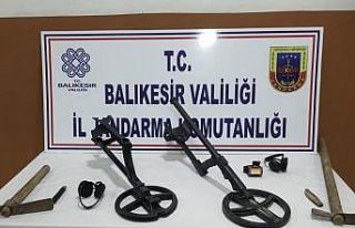 Susurluk’ta kaçak kazıya suçüstü