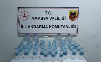Amasya’da jandarmadan sahte içki operasyonu