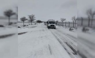 Kulu’da kar yağışı etkili oldu