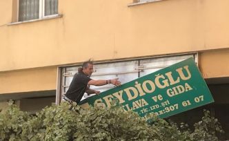 Seydioğlu Baklavaları’nın tabelaları indirildi