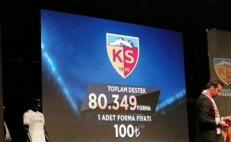 Kayserispor 80 bin forma sattı