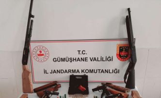 Torul’da kaçak silah operasyonu