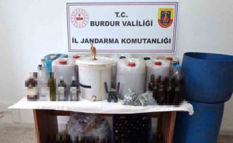 Burdur’da kaçak içki operasyonu