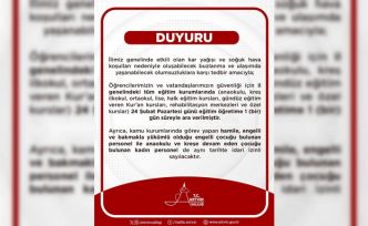 Artvin’de eğitime kar engeli