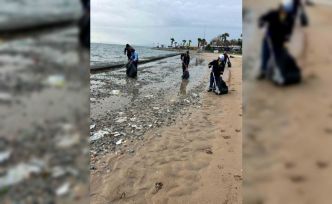 Didim’de sahillerde temizlik çalışması yapıldı