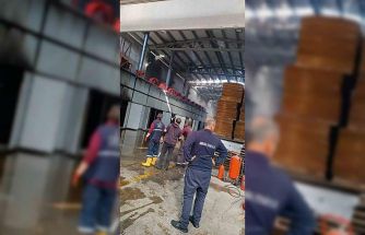 Başkentte fabrika yangını