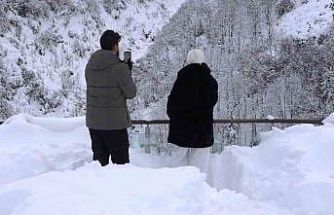 Ayder Yaylası’ndan kar manzaraları