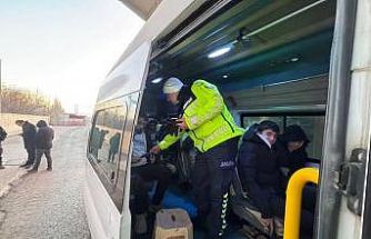 Doğubayazıt’ta okul servisleri denetlendi