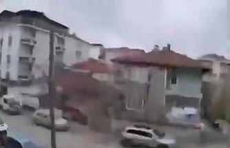 Amasya’da deprem anı kamerada