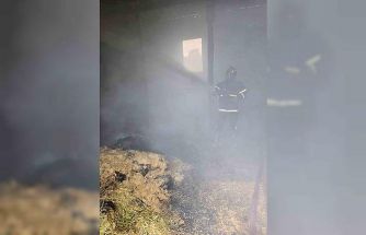 Elazığ’da samanlık yangını