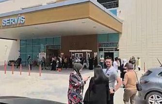 Hastanede deprem panik anları