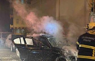 Lüleburgaz’da otomobil yangını