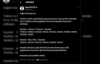 THY’de sefer iptalleri
