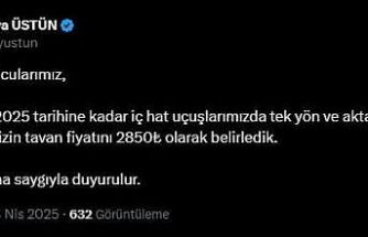 THY’de yeni tavan fiyat