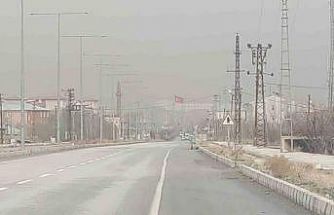 Van, toz bulutuyla kaplandı