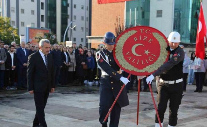 Atatürk Rize’de törenle anıldı