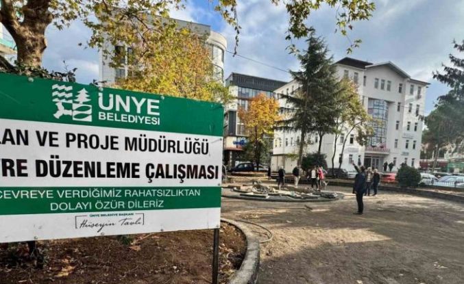 Ünye’de işlevini kaybeden park yenilenecek