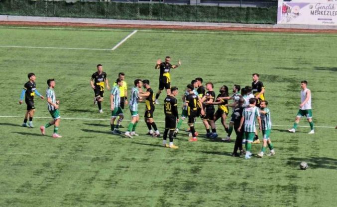 Amatör lig müsabakalarında arbedeler