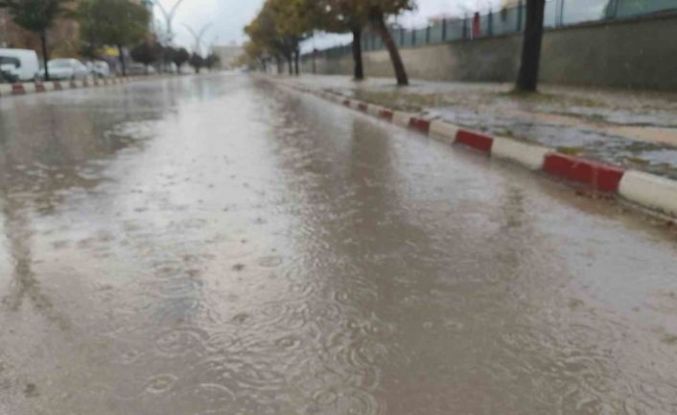 Erciş’te yağmur yağışı etkili oldu