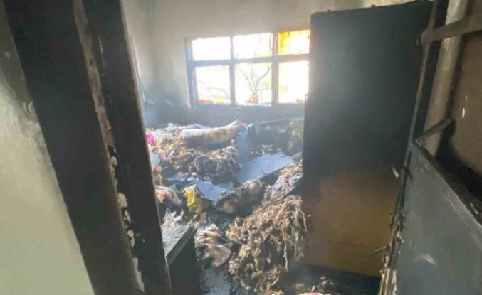 Erzincan’da müstakil evde yangın çıktı