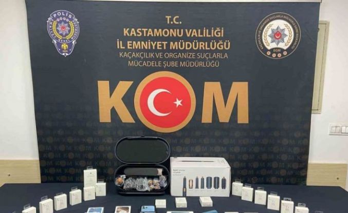 Kastamonu’da kaçak telefon operasyonu