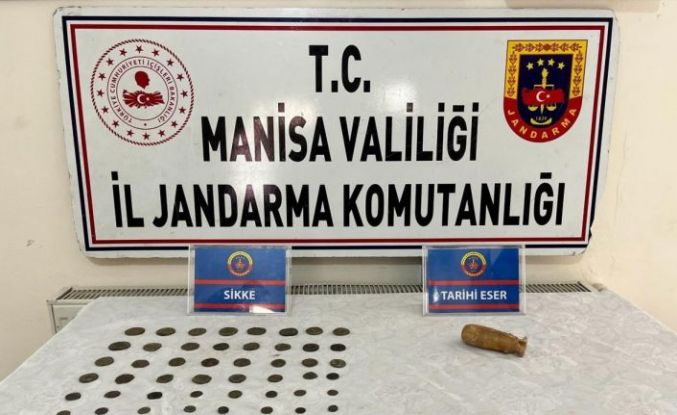 Manisa’da 76 sikke ele geçirildi