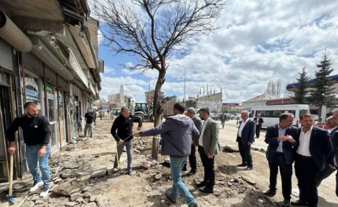 Patnos çarşı merkezi yenileniyor