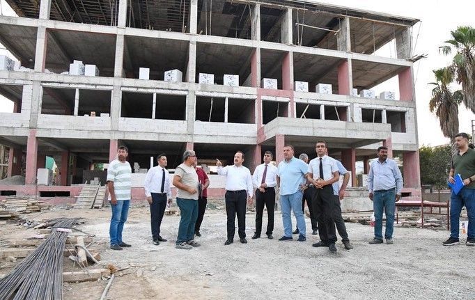 Vali Pehlivan okul inşaatlarını inceledi